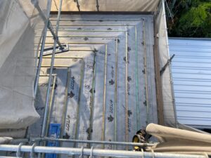 屋根の葺き替え工事　⑤瓦桟設置３